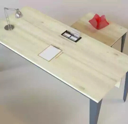 Designer Brauner Schreibtish Büromöbel Holztische Luxus Möbel Neu