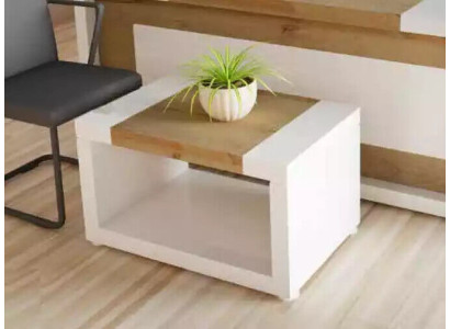 Designer Weißer Couchtisch Luxus Holz Tisch Wohnzimmer Möbel Ablagetisch