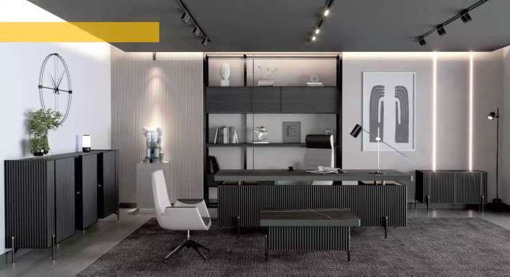 Kommode Sideboard Bürokommode Design Möbel Schrank Lowboard Büro Schwarz