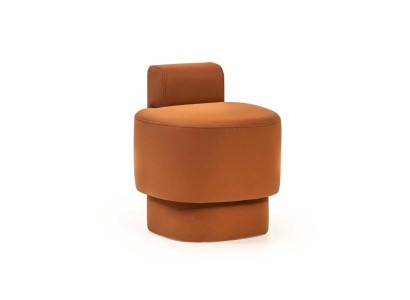 Sitzhocker Hocker Polsterhocker Orange Fußhocker Moderne Sitzer Möbel