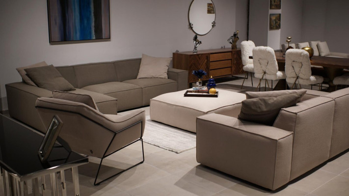 Wohnzimmermöbel Set 4 tlg Luxus Einrichtung Sofagarnitur Design Ecksofa