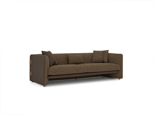 Wohnzimmer 7tlg Braun 2x Sofas Modern Sessel mit Couchtisch Luxus Einrichtung