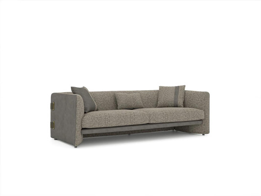 Komolett Set 6tlg Dreisitzer Sofa Neu Sessel 2x Couchtisch Holz 2x Beistelltisch