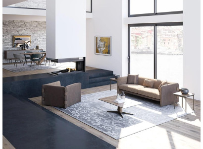 Wohnzimmer Komplett Sofa Dreisitzer Polstermöbel Sessel Desing Couchtisch