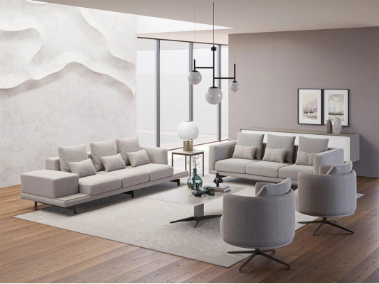 Komplett Set 6tlg 2x Sofa Dreisitzer Neu 2x Sessel Luxus Wohnzimmer Couchtisch