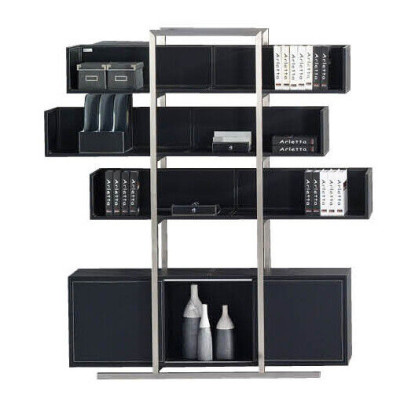 Luxus Edelstahl Regal Schrank Wohnzimmer Wandschränke Büro Regale