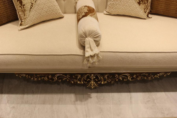 Elegante Wohnzimmer Möbelset luxuriösen Sofa bequemen Sessel Set mit 2