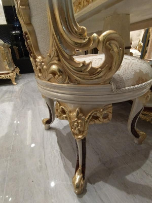 Garnitur Esszimmer Stuhl Set 6x Stühle Luxus Möbel Gruppe Sessel Sitzgarnitur