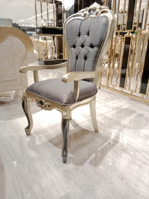 Exklusives Esszimmer 4x Stühle Zeitgemäßer Stuhle grau Esszimmer Stühle