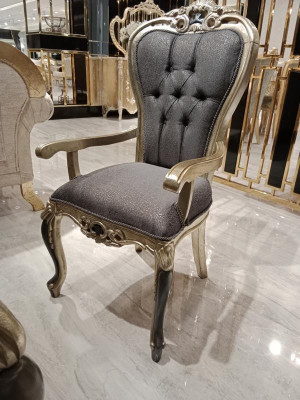 Exklusives Esszimmer 4x Stühle Zeitgemäßer Stuhle grau Esszimmer Stühle