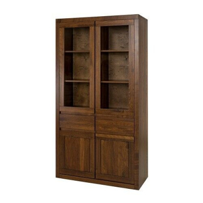 Vitrine Vitrinen Schrank Glasschrank Regal Holz Schrank System Regale Wohnzimmer