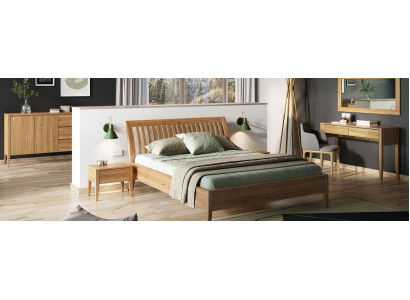 Schlafzimmer Holzbett Echtes Holz Betten Hotel 180x200 Stil Massive Möbel