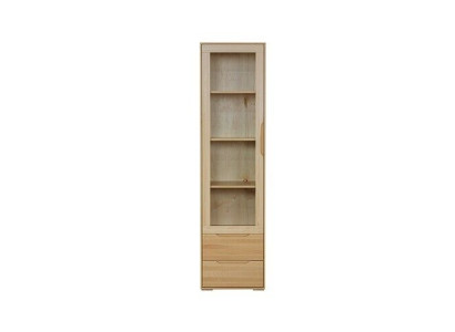 Massive Vitrine Echte Handarbeit Vollholz Schrank Holz Schränke Glas Vitrinen