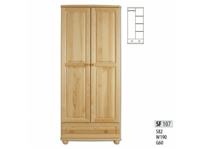 Echtes Holz Massivholz Vollholz Kleiderschrank Schrank Schlafzimmerschrank Neu