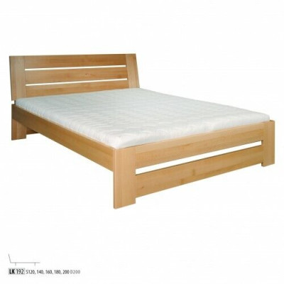 Holzbett Echtes Holz Bett Betten Schlafzimmer Hotel 180x200 cm Stil Massive Möbel
