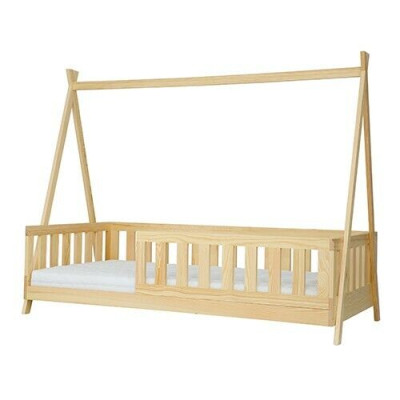 Holzbett Echtes Holz Bett Betten Himmelbett Hotel 90x200 Stil Massive Möbel Neu