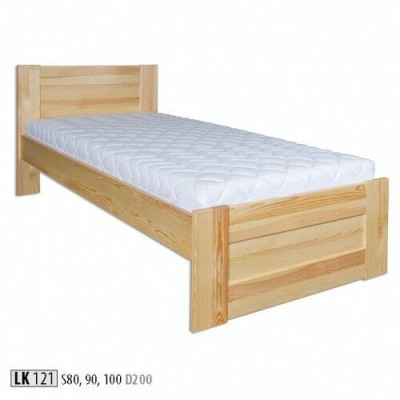 Bett Holz Massive Schlafzimmer Betten 100x200cm Einzelbett Massivmöbel Möbel