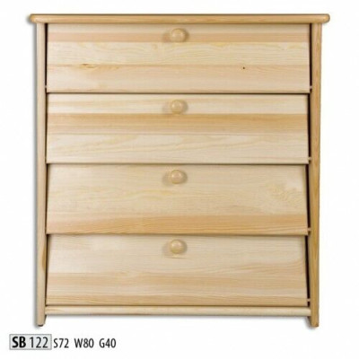 Schuhschrank 4 Fach Kommode Echtholz Massive Möbel Schuhkipper Schuhregal 