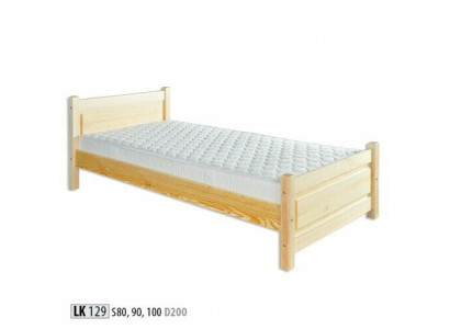 Vollholzbett Echtholz Massivholzbett 100x200 Einzelbett Seniorenbett Handarbeit