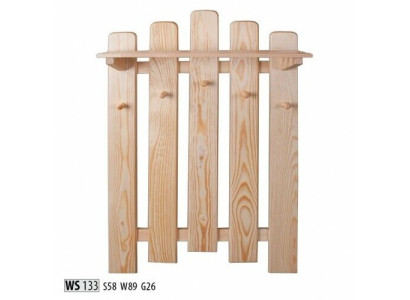 Garderobe Wandgarderobe mit 5 Haken, Wandpaneel Flurgarderobe Garderobenpaneel