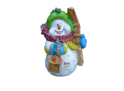 Schneemann Figur Statue Deko Figuren Deko 40cm Winter Neu Statuen Neu Skulptur