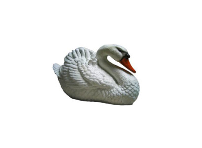 Dekoration Garten Plastik Figuren Handbemalte Figur Statue Lustige Schwan 21cm