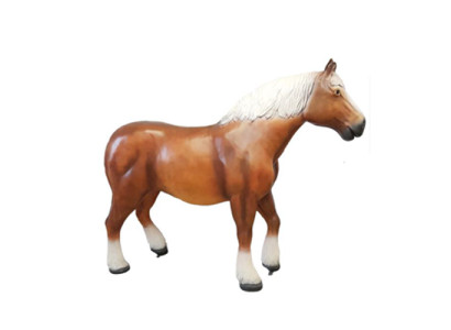 Russischer Hengst Pferd Dekoration Figur Figuren Statuen 80cm Statue Skulptur