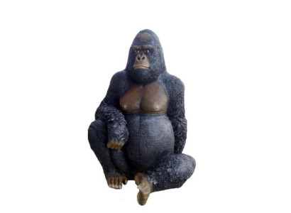 Schöner abstrakter Designer-Skulpturaffe, Figurenhöhe 110 cm.