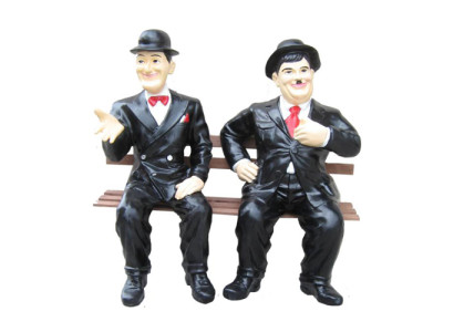 Deko Figur Statue Skulptur 60 cm Figuren Statuen Skulpturen Laurel Hardy P90