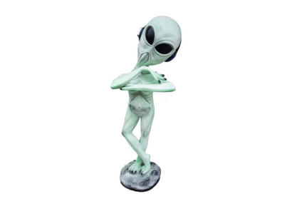Deko Figur Statue Skulptur 92 cm Figuren Statuen Skulpturen Garten Alien P136