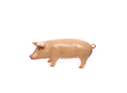 Armes Schwein Bauernhof Dekoration Garten Figuren Statue Tier Wurst Statuen 93cm