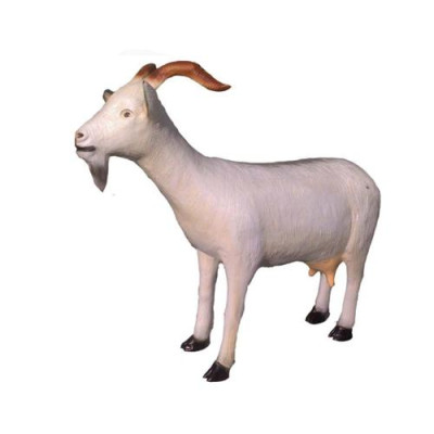 Ziege Dekorative Statue Garten Figuren Statuen 82 cm Lebensgroß Figur