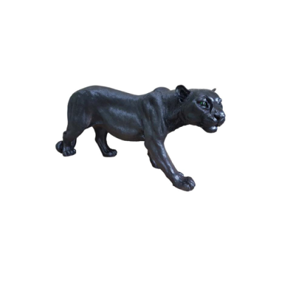 Afrikanischer Panther Dekorative Statue Garten Figuren Statuen 85cm Lebensgroß