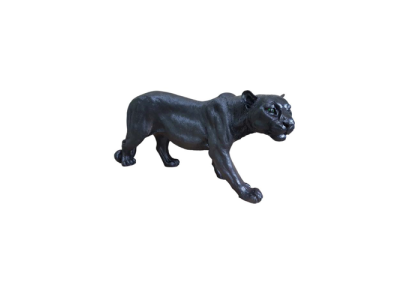 Afrikanischer Panther Dekorative Statue Garten Figuren Statuen 85cm Lebensgroß