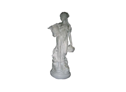 Frau mit Korb Deko Figur Statue Skulptur 64 cm Figuren Statuen Skulpturen R34