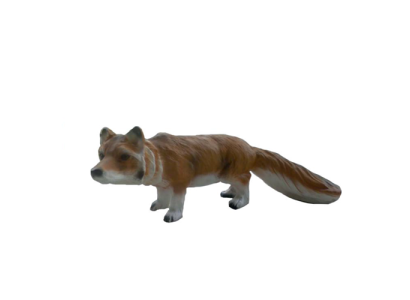 Dekoration Garten Plastik Figuren Handbemalte Figur Statue Fuchs 35 cm Statuen