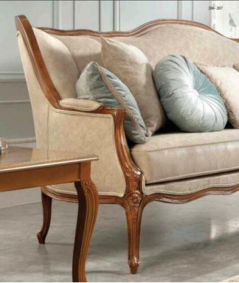 Sofa 3 Sitzer Couch Polster Sofas Couchen Wohnzimmer Design Textil Stoff Neu