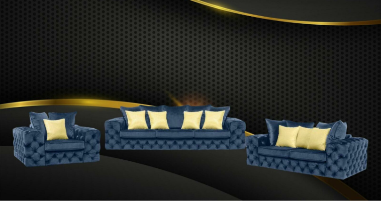 Luxus 4 Sitzer Couch Polster Sofa Leder Stoff Textil Couchen Garnitur 
