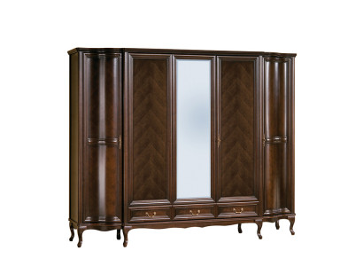 Klassische Schränke Schrank Schrankwand 5 Türen Holz Neu Italienische Möbel