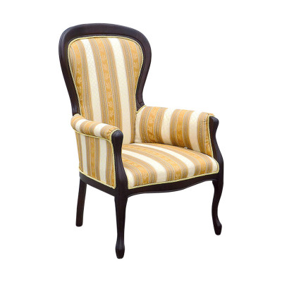 Chippendale Sessel Ohrensessel Sofa mit Fußhockern Set Hocker Klavierhocker Neu
