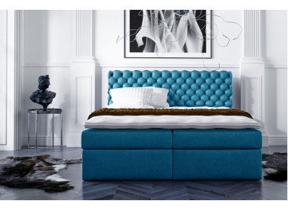 Chesterfield Boxspringbett Doppelbett Ehebett Bett Polsterbett Betten 200x200cm