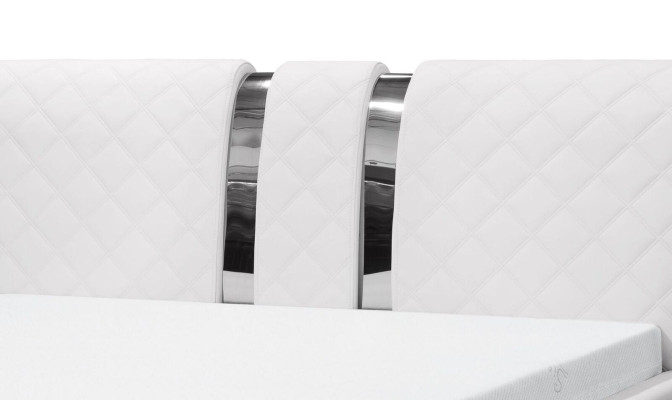 Bettgestell mit Kasten Bett Bettrahmen Weiß Betten 180cm Doppelbett Ehebett Neu