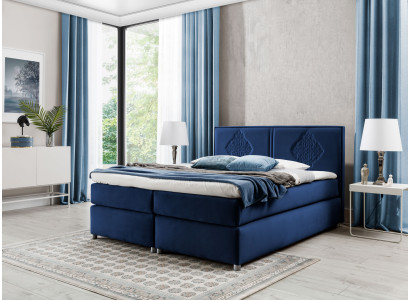 Boxspring Bett Schlafzimmer Betten Polster Design Doppel Hotel Luxus 200x200 Neu