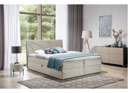 Doppelbett Bett mit Bettkasten Boxspringbett Ehebett Betten Polsterbett 180cm