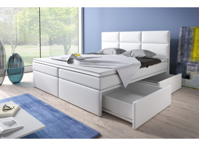Boxspring Betten Bett Polster Kunstleder Designer Hotel Doppel Luxus Design Neu