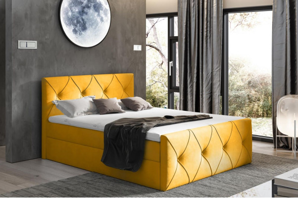 Bettkasten Bett Schlafzimmer Betten Boxspringbett Textil Design Doppel Hotel Neu