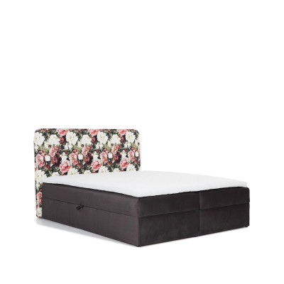 Betten Boxspringbett Textil Design Doppel Hotel Modern Bett Schlafzimmer Blumen