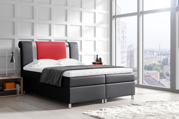 Bett mit Bettkasten Boxspring Betten Möbel Doppel 160x200 Schlafzimmer Hotel Neu