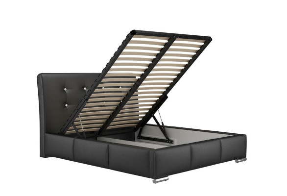 Ehebett Bettrahmen Betten Polsterbett Doppelbett Weiß Polyester Zeitgenössisch