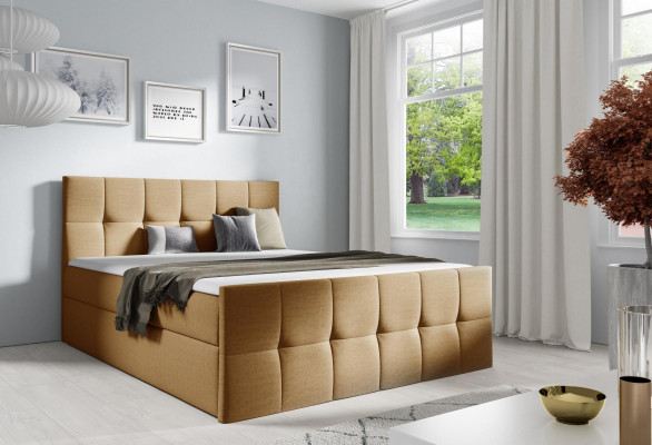 Bett Bettkasten Boxspringbett Schlafzimmer Polster Design Doppel Modern
